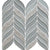 Natural Elements in Dove Leaves Glass Tile