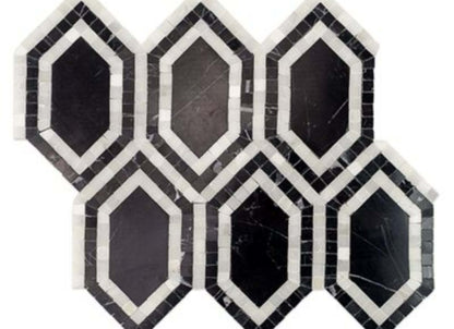 New Era in Asian Black Long Hexagon With Asian Statuary