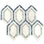 New Era in Thassos Long Hexagon With Ming Green Thassos Lin Blue Natural Stone