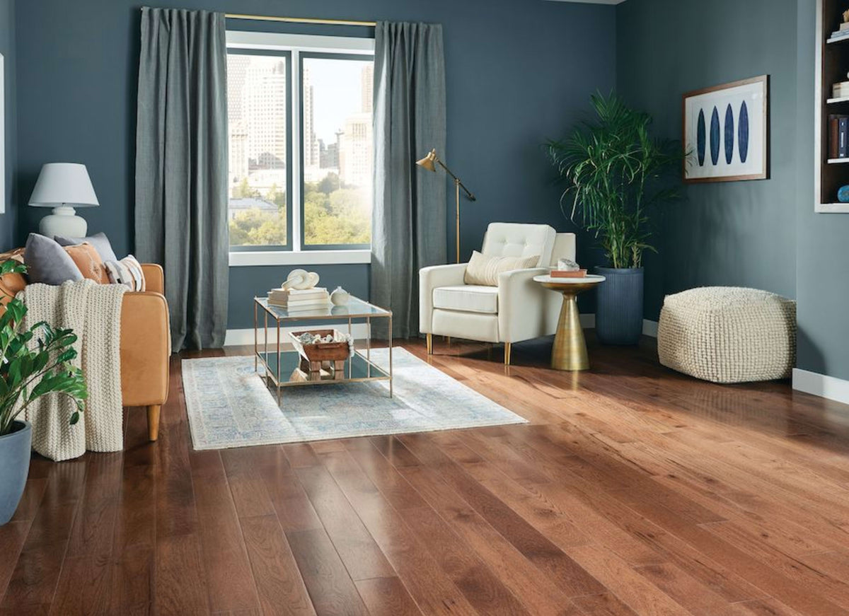 Natural Forest Hickory Solid in Shaded Brown 5"
