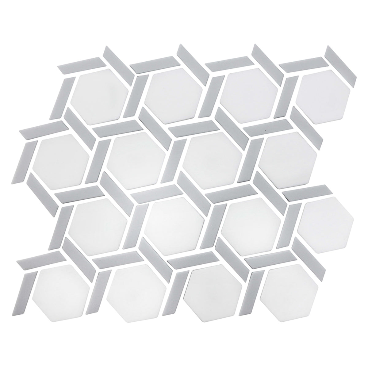 Northern Lights in Asteroid Hex Wheel Glass Tile