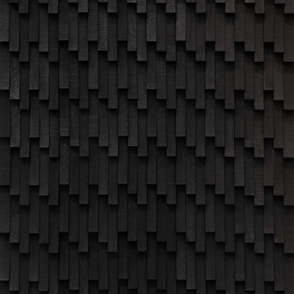 Wall -  Inceptiv - Wave in Noir Hardwood