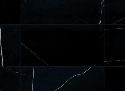 Pietra Divina in Nero Marquina 4 X 12 Honed