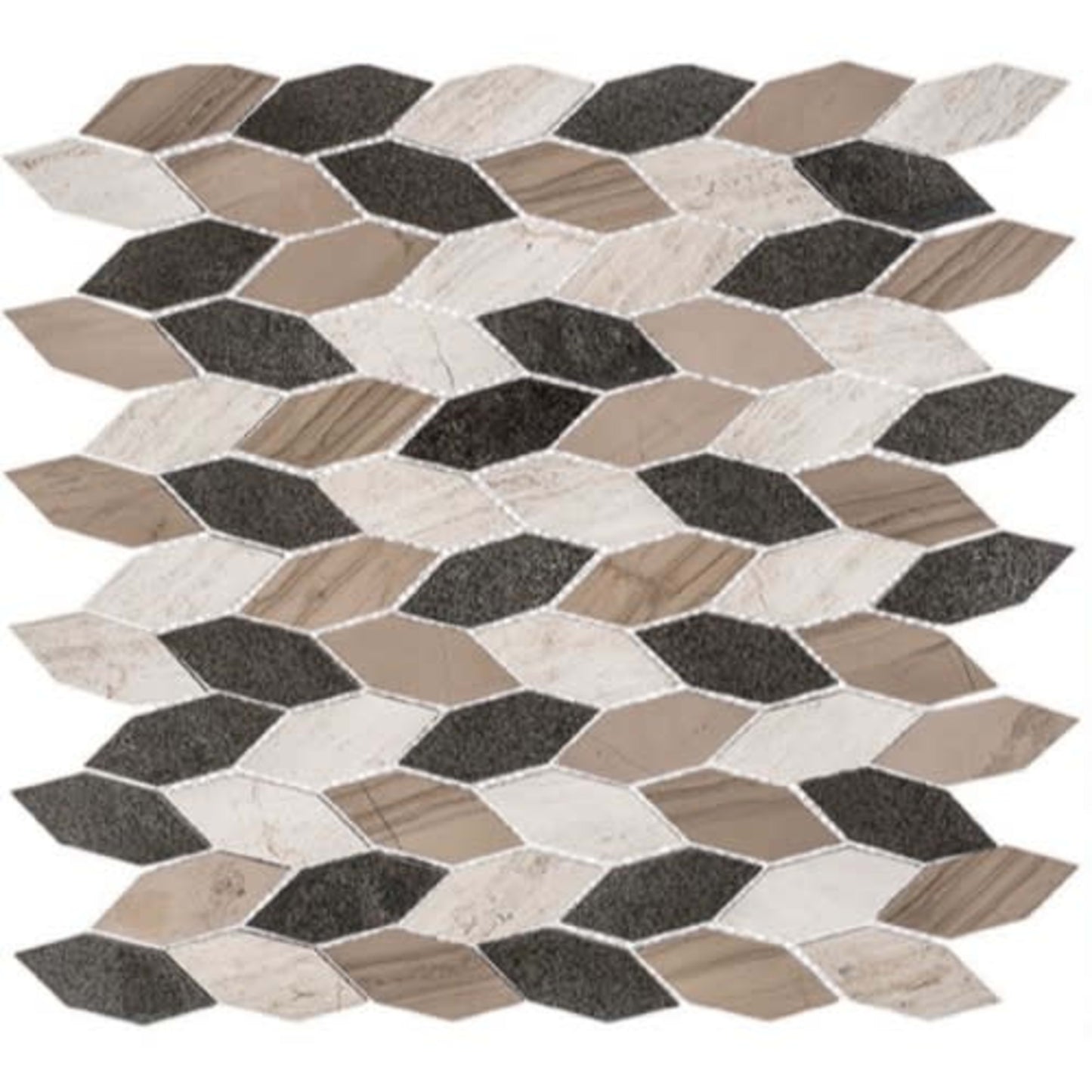Colonial in New Chesapeake 2 1/2x1 Long Hex Natural Stone