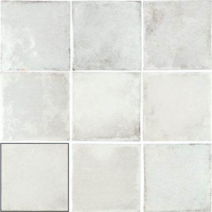 Old Savannah in White 4x4 Tile