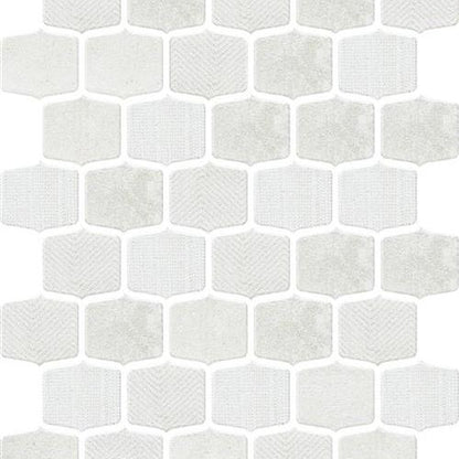 Organic Strands in Ivory - 2"x2" Glass Tile