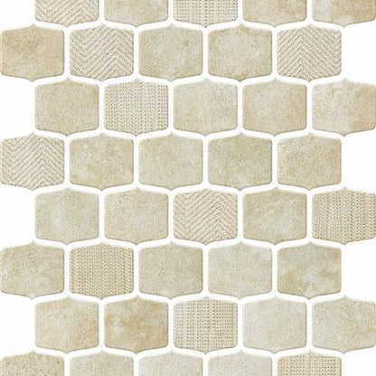 Organic Strands in Beige - 2"x2" Glass Tile