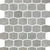 Organic Strands in Grey - 2"x2" Glass Tile