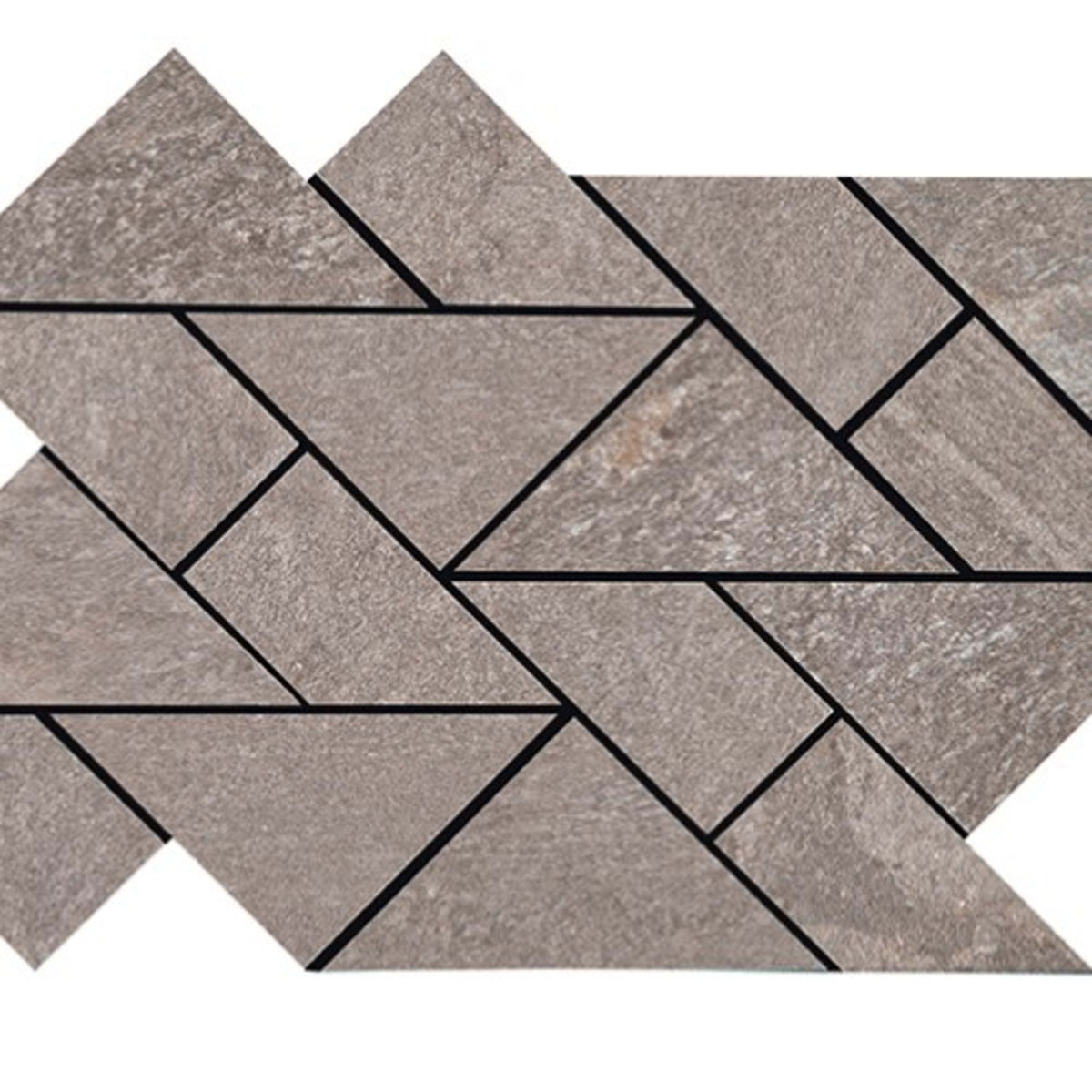 Owen Stone in Slipper Triangle Mosaic 8 1/2"x14 1/2" Tile
