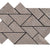 Owen Stone in Slipper Triangle Mosaic 8 1/2"x14 1/2" Tile