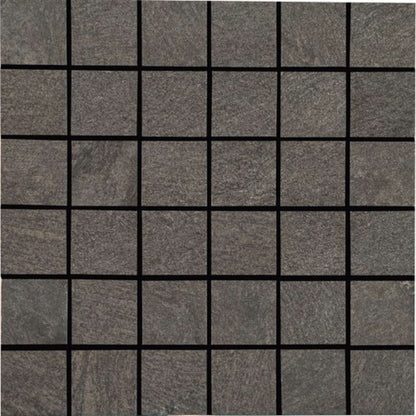 Owen Stone in Sable Square Mosaic 2"x2" Tile