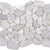 Ocean Stones - Sliced Mosaic in Fossil Carrara Tile