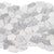 Ocean Stones - Sliced Mosaic in Terrazzo Carrara Bardiglio White Tile