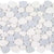 Ocean Stones - Sliced Mosaic in Italian White Blue Celeste Tile