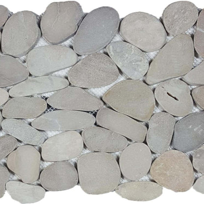 Ocean Stones - Sliced Mosaic in Tan Tile