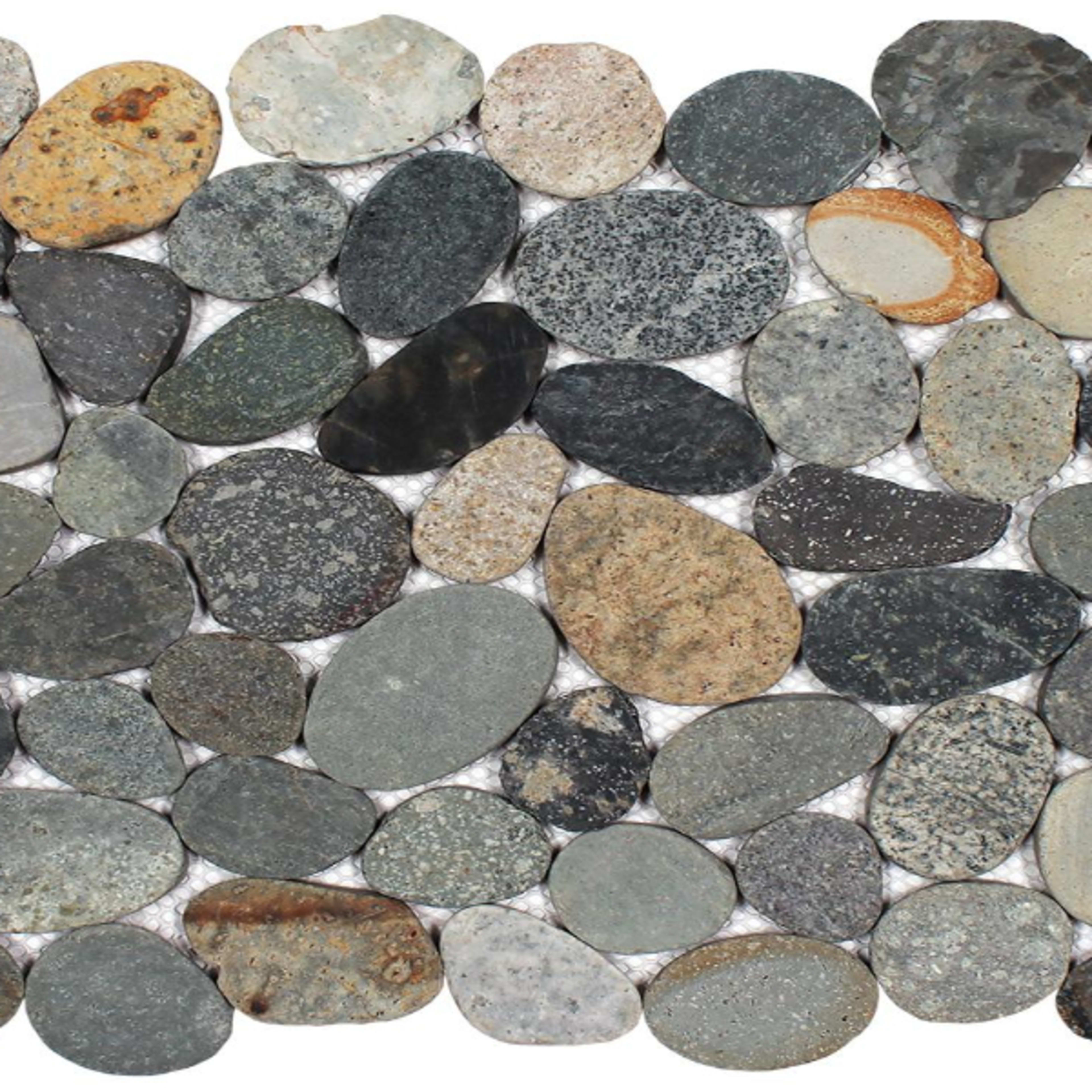 Mosaic Java Lago Ocean Stones - Sliced Mosaic in Java Tile – DesignCo