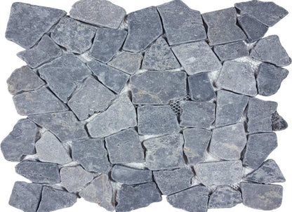 Ocean Stones - Tumbled Mosaic in Gray