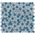 Watercolors in Sea Breeze Glass Tile