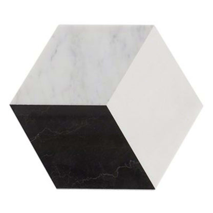 Pari in Thassos Nero And Carrara Polished Natural Stone