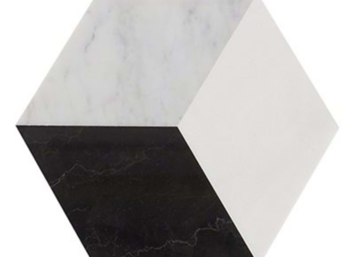 Pari in Thassos Nero And Carrara Polished
