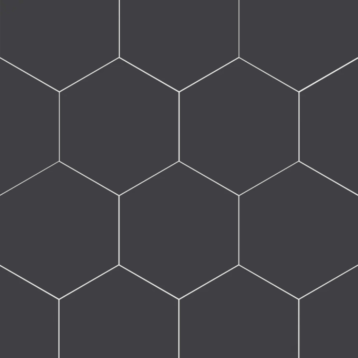 Paros in Black Hex 14x16 Tile
