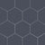 Paros in Navy Hex 14x16 Tile