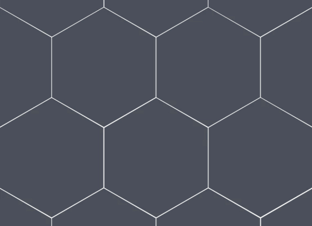 Paros in Navy Hex 14x16