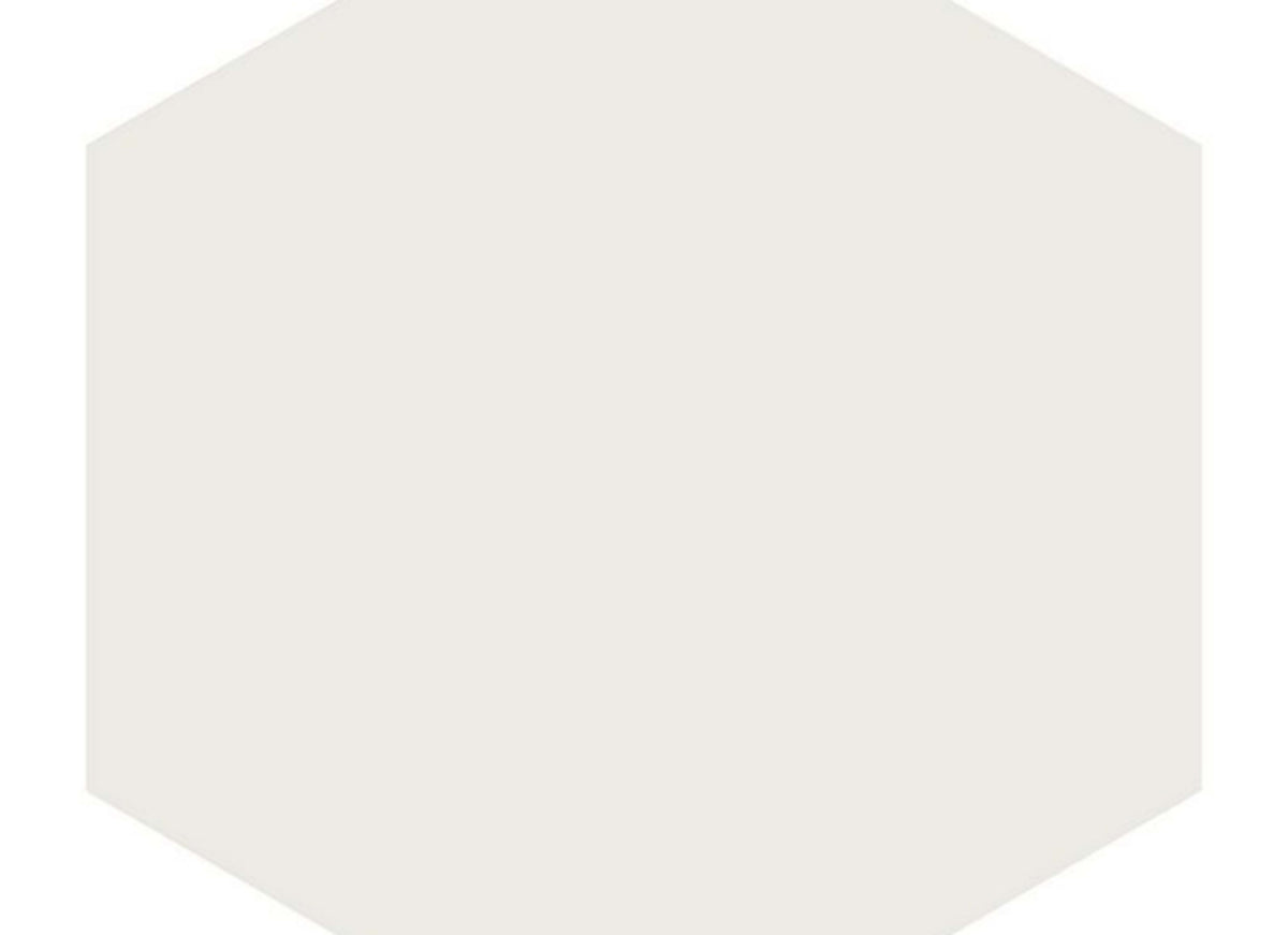 Paros in White Hex 8-1/2x10