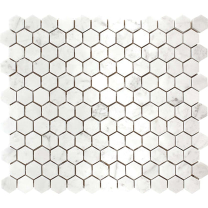 Carrara in Hexagon Mosaic Natural Stone