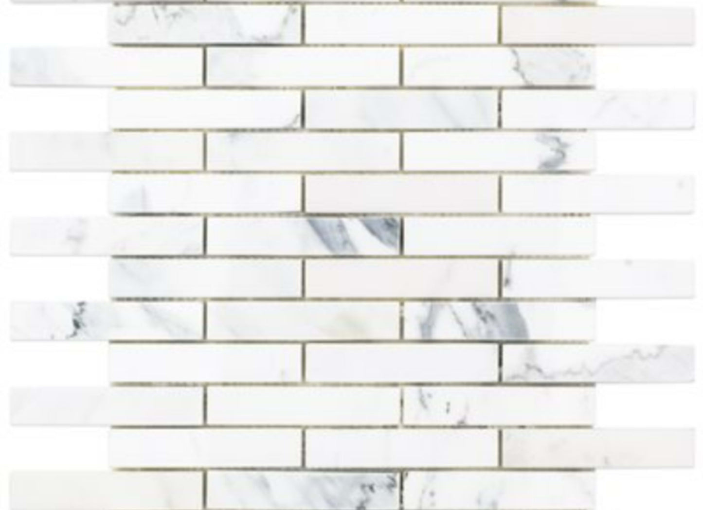Calacatta in Calacatta 1x4 Piano Brick