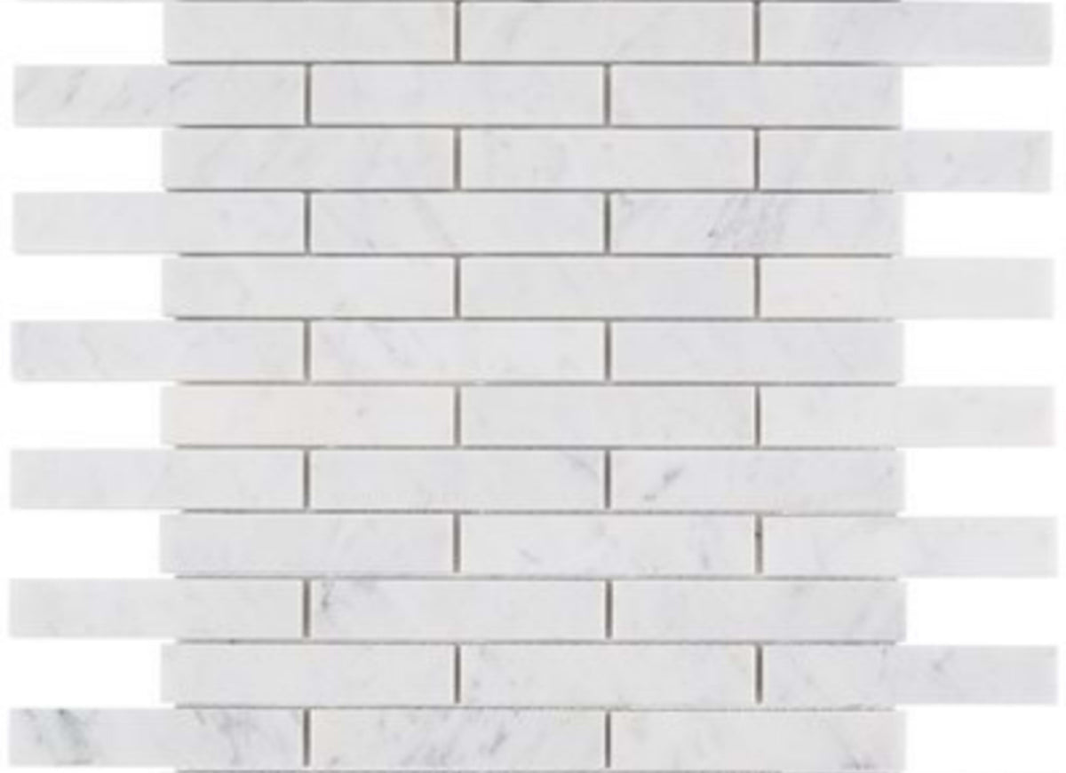 White Carrara in White Carrara Piano Brick