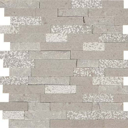 Presario in Meta Silver-Random Linear Natural Stone