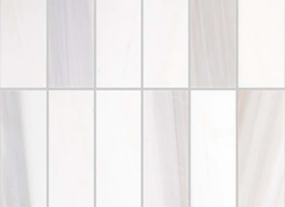 Perfit Mosaix in Calacatta Dolomiti Straight Stack