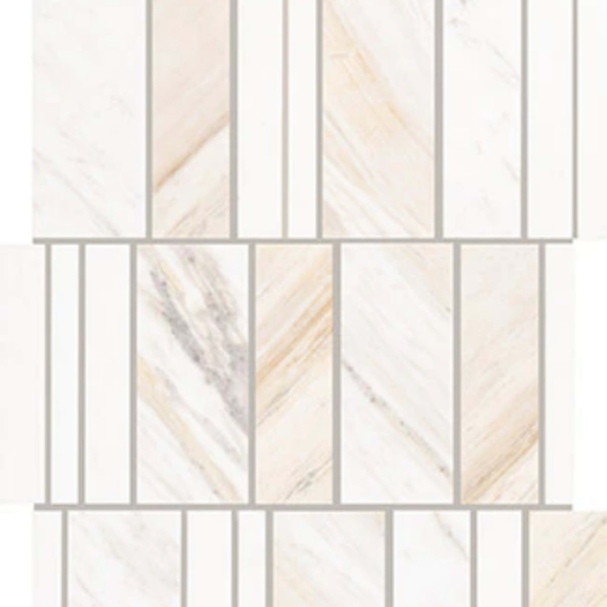 Perfit Mosaix in Namaste & Thassos Random Tile