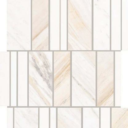Perfit Mosaix in Namaste & Thassos Random Tile