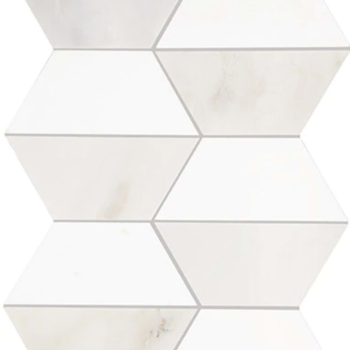 Perfit Mosaix in Paradise & Thassos Half Hex Tile