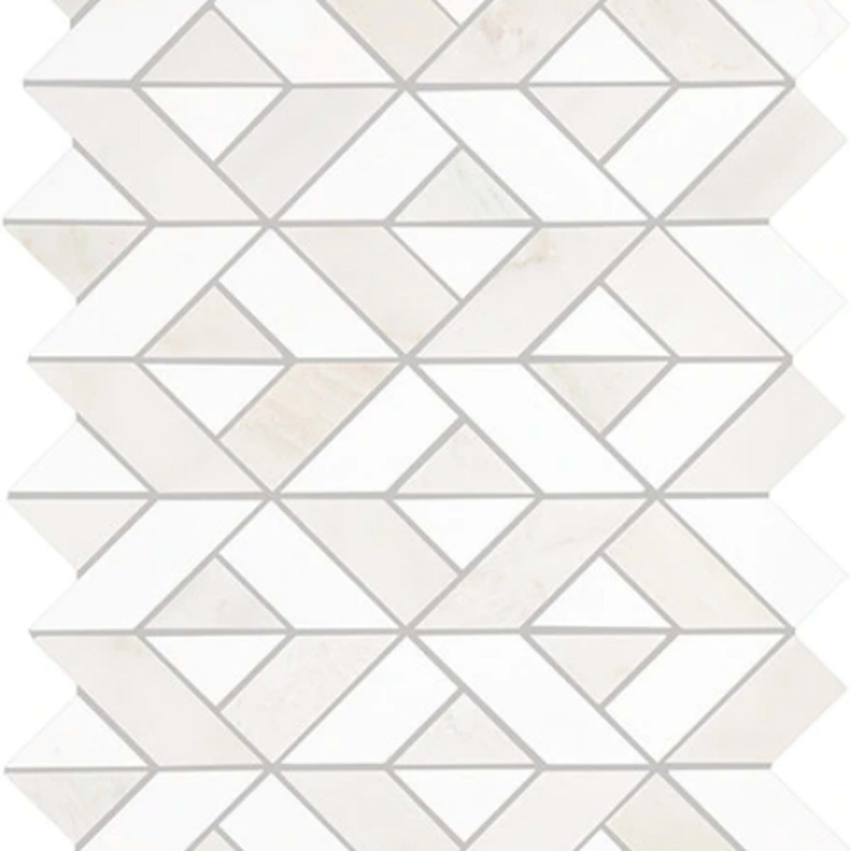 Perfit Mosaix in Paradise & Thassos Swivel Tile