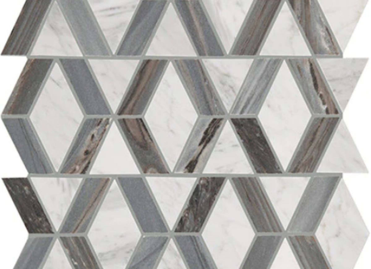 Perfit Mosaix in Ashen Palissandro & Carrara Wh Hinge
