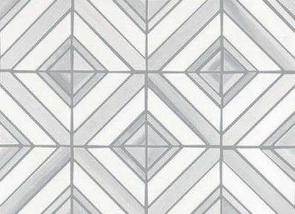 Perfit Mosaix in Grey Palissandro & Thassos Maze