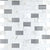 Perfit Mosaix in White Carrara & Glass Brick Joint 1x2 Tile