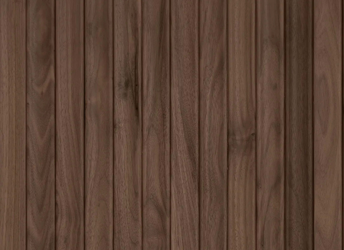 Wall - Moderne - Petit Courbe in Darkened Walnut