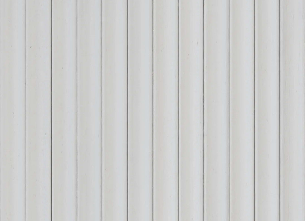 Wall - Moderne - Petit Courbe in Paint Grade White