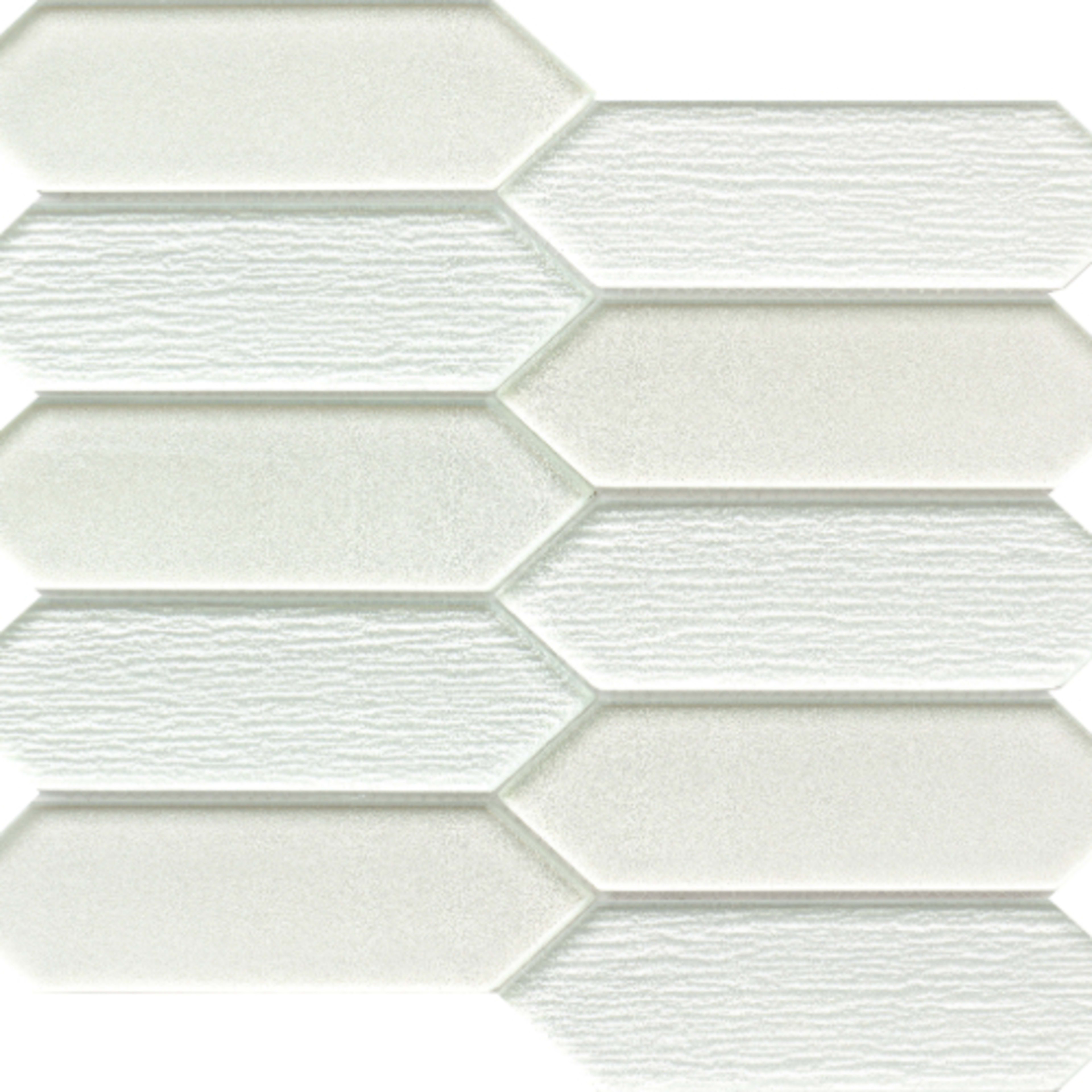 Picket in White Glass Tile