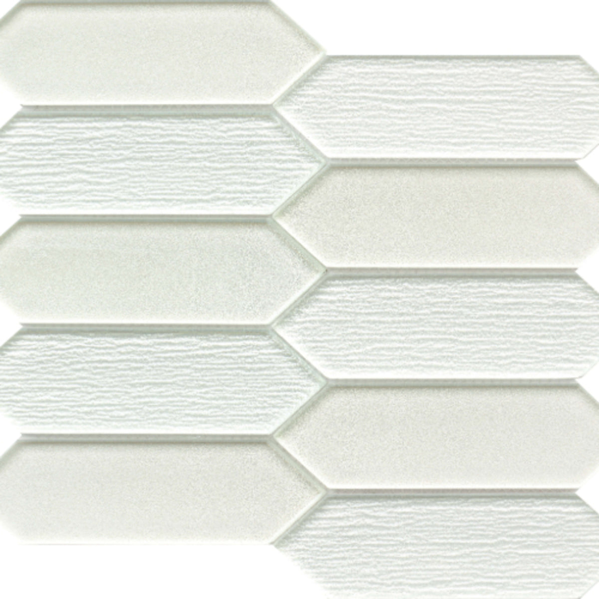 Picket in White Glass Tile