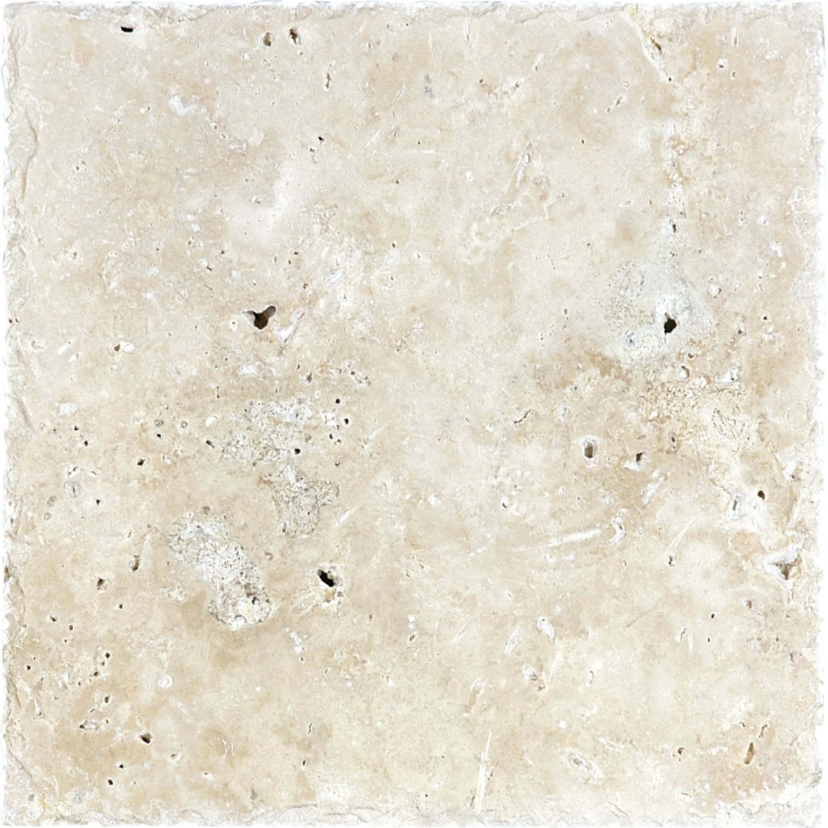 Travertine in Ivory Chiseled Edge 8x8 Natural Stone