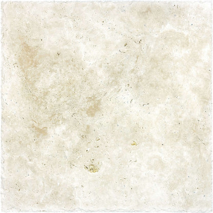 Travertine in Ivory Chiseled Edge 16x16 Natural Stone