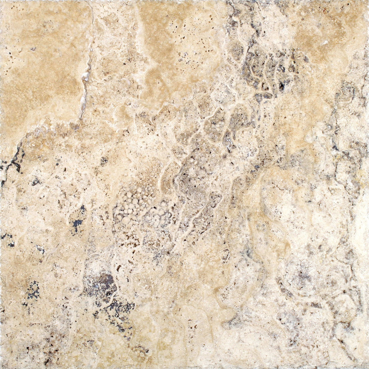 Travertine in Picasso Chiseled Edge 16x16 Natural Stone