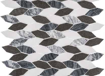 Colonial in Presidential Grey 2 1/2x1 Long Hex