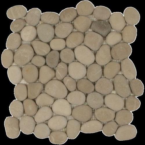 Botany Bay Pebbles - Natural in Khaki Natural Stone