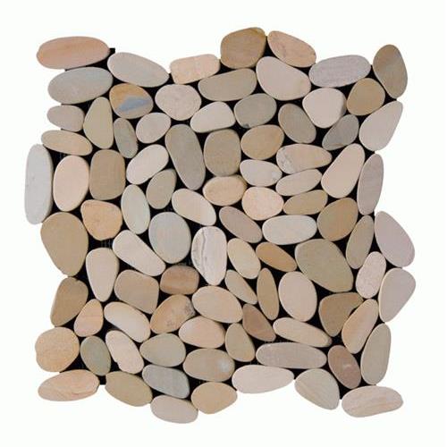 Botany Bay Pebbles - Sliced in Olive Natural Stone